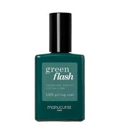 Vernis Semi-Permanent Top Coat Green Flash Femme Vernis À Ongles