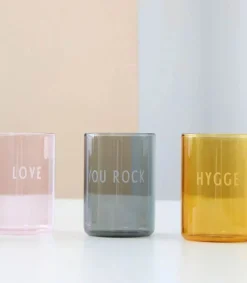 Discount Verre Favorite Drinking Glass Hygge Yellow Verrerie