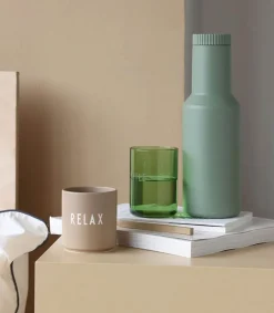 Hot Verre Favorite Drinking Glass Smile Green Verrerie