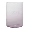 Hot Verre Favorite Drinking Glass Love Pink Verrerie