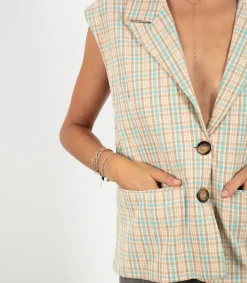 Sale Veste A Carreaux Nilza Femme Manteaux & Vestes