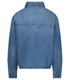 Veste En Denim Shine Drop Wash Femme Hauts