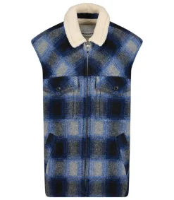 Discount Veste Sans Manches Kiran Navy Homme Manteaux & Vestes