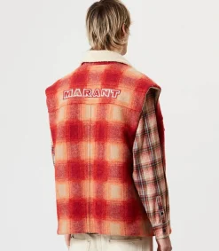 New Veste Sans Manches Kiran Orange Homme Manteaux & Vestes